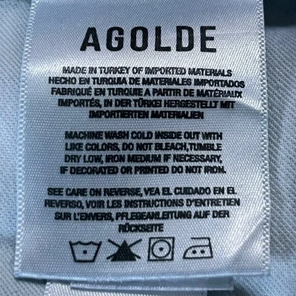 AGOLDE 90's Straight-Leg Jeans -Women's Size 34 -Organic Cotton - Loose Fit -EUC - Picture 9 of 12